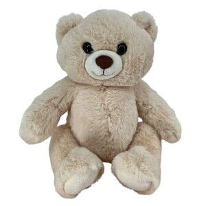 Vermont Teddy Bear 15" Cuddle Chunk Bear Buttercream Beige Brown Eyes